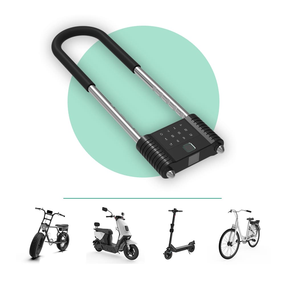 智能U型指紋密碼鎖